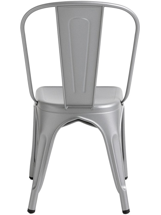 Set de 4 scaune Benedikt, argintiu