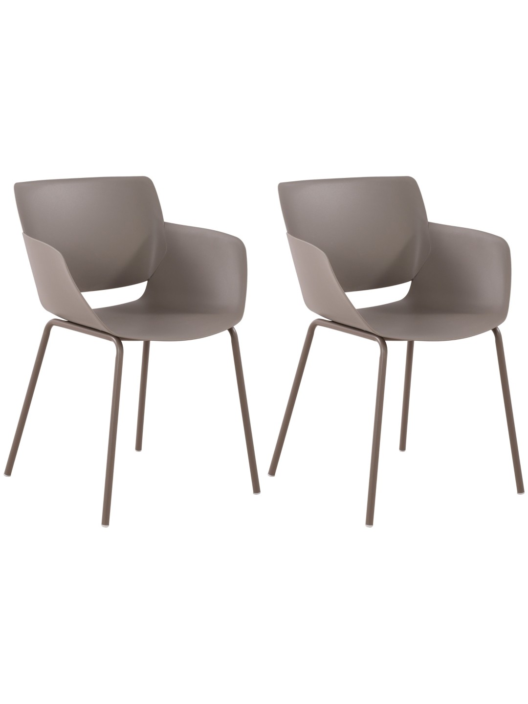 Set 2 scaune Alpena, taupe