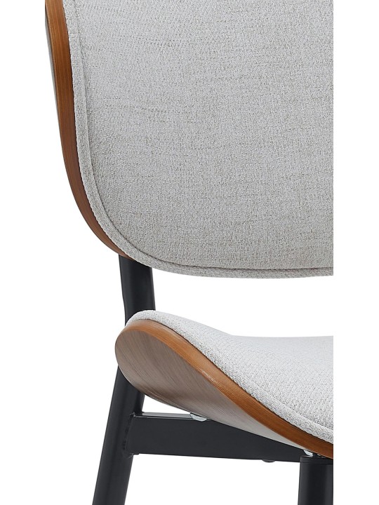 Set 2 scaune de sufragerie stofa Enid, nuc/crem Set 2 scaune de sufragerie stofa Enid, nuc/crem