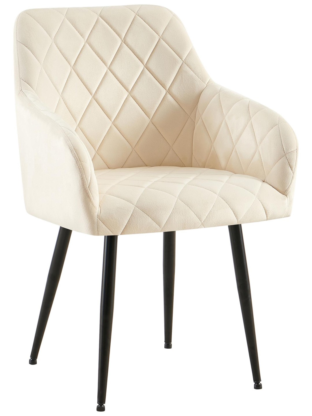 Scaun de sufragerie Monett catifea B, crem