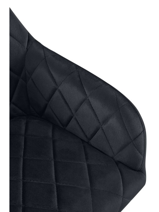 Scaun de sufragerie Monett catifea G, negru