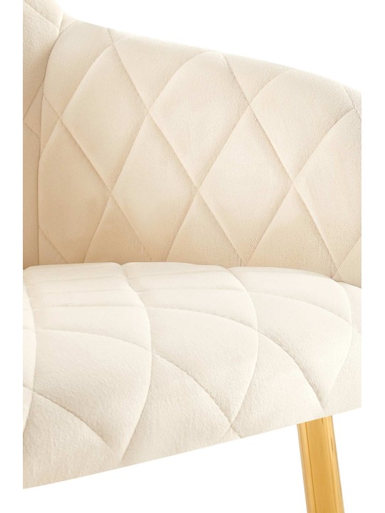 Set 2 scaune de sufragerie Monett catifea G, crem Set 2 scaune de sufragerie Monett catifea G, crem