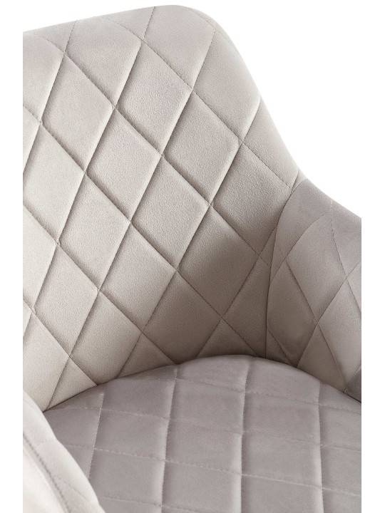 Set 2 scaune de sufragerie Monett catifea B, gri