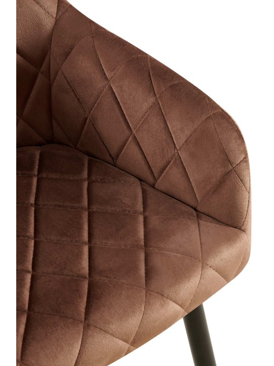 Set 2 scaune de sufragerie Monett catifea B, maro Set 2 scaune de sufragerie Monett catifea B, maro