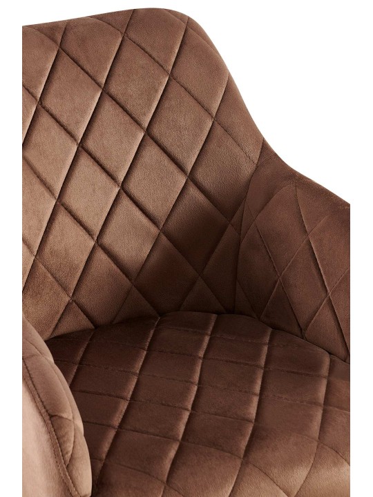 Set 2 scaune de sufragerie Monett catifea B, maro Set 2 scaune de sufragerie Monett catifea B, maro