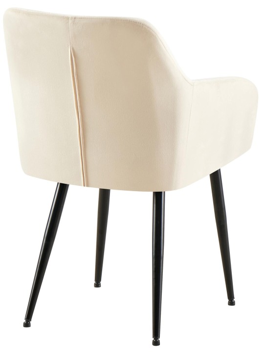 Set 2 scaune de sufragerie Monett catifea B, crem Set 2 scaune de sufragerie Monett catifea B, crem