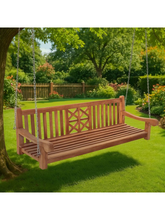 Bancă leagăn Farm 200 cm, tec