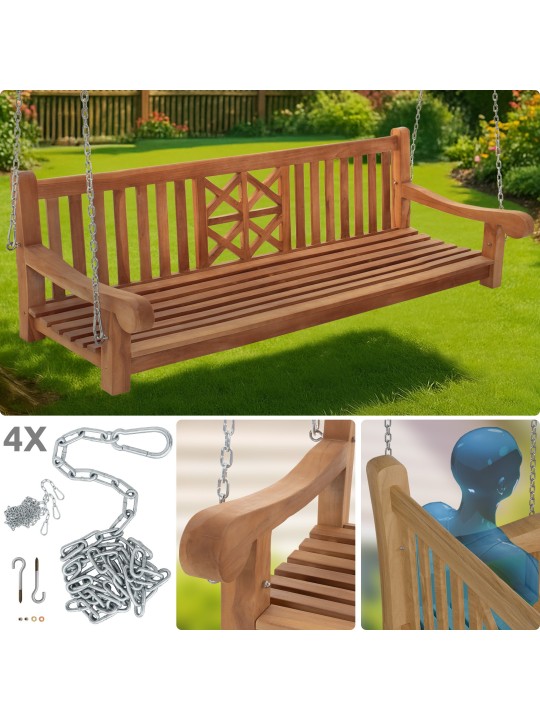 Bancă leagăn Farm 200 cm, tec