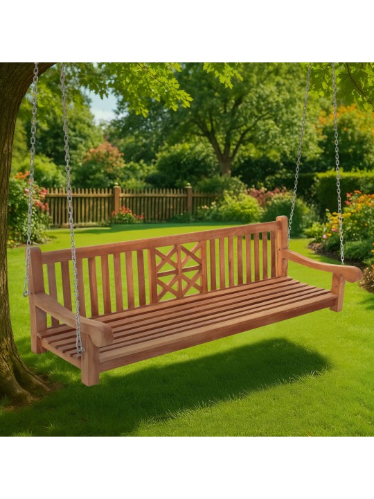 Bancă leagăn Farm 220 cm, tec