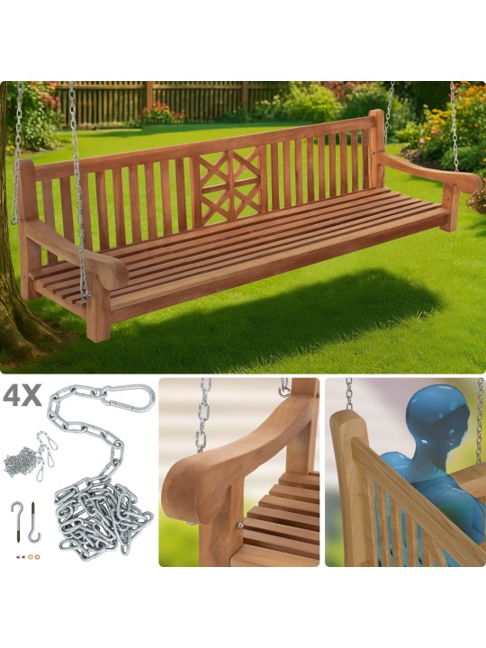 Bancă leagăn Farm 240 cm, tec