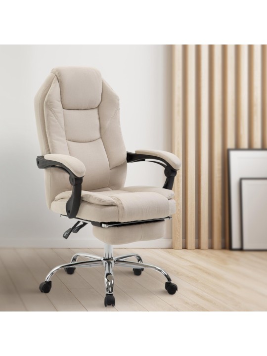Scaun de birou Tesatura Castel, crem