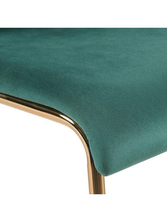 Scaun de bar Hoover Velvet 4-Foot Gold, verde Scaun de bar Hoover Velvet 4-Foot Gold, verde