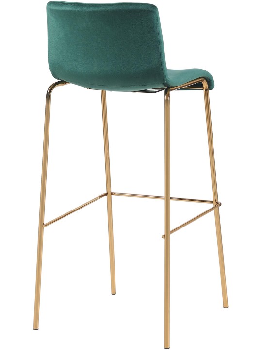 Scaun de bar Hoover Velvet 4-Foot Gold, verde Scaun de bar Hoover Velvet 4-Foot Gold, verde