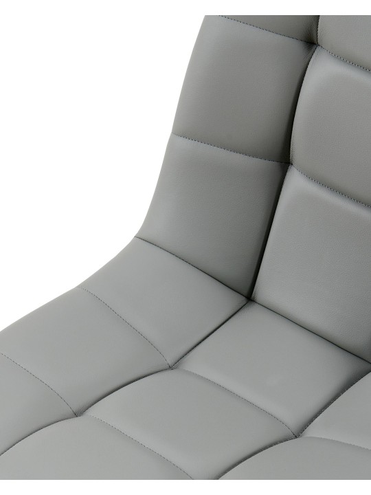 Scaun de sufragerie Antibes imitatie piele, gri deschis