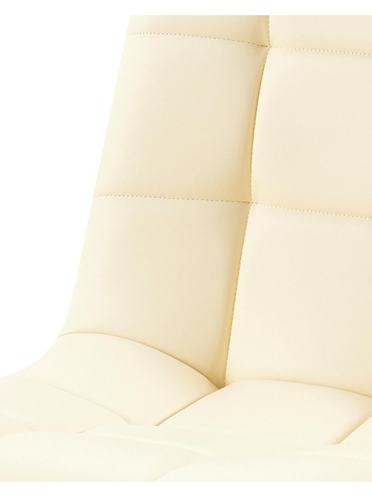 Scaun de sufragerie Antibes imitatie piele, crem