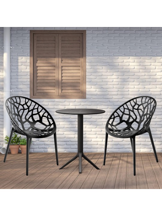 Grup de locuri Hoscana, negru Grup de locuri Hoscana, negru