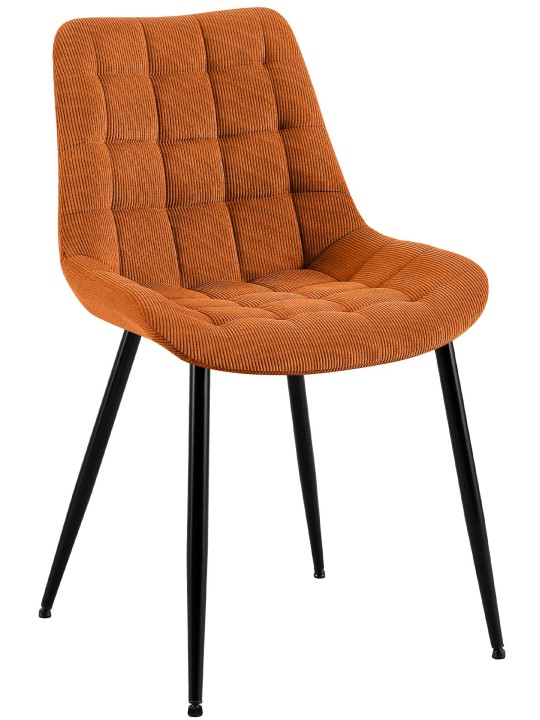 Scaun de sufragerie Sardna Cord, portocaliu Scaun de sufragerie Sardna Cord, portocaliu