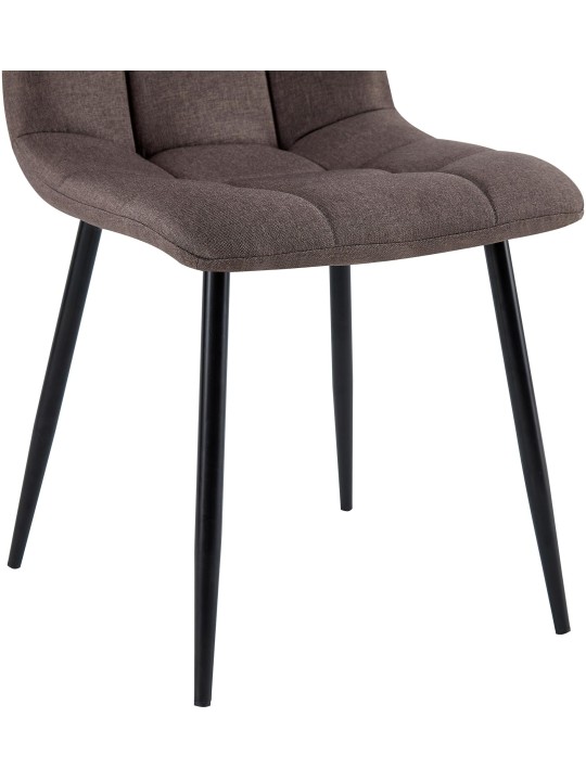 Scaun de sufragerie tesatura Antibes, maro