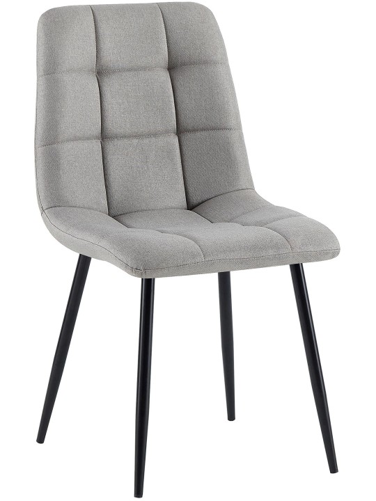 Scaun de sufragerie tesatura Antibes, gri deschis