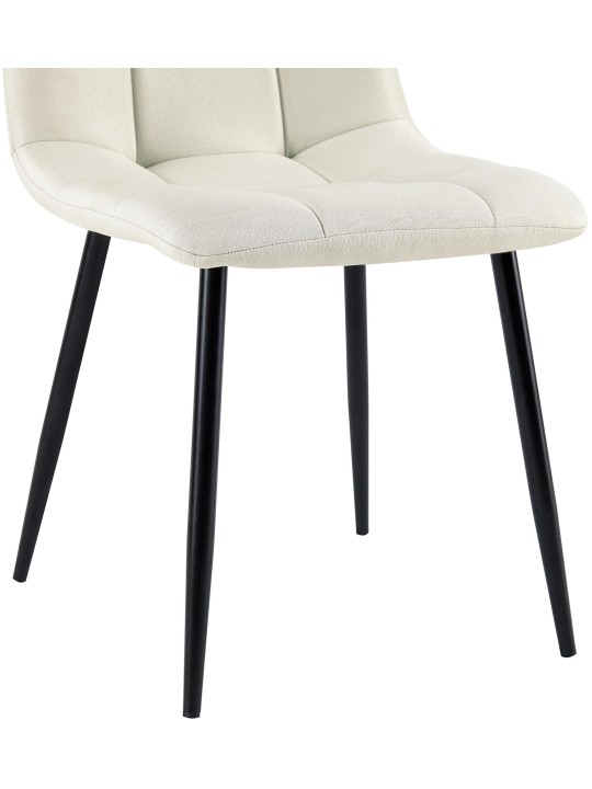 Set 4 scaune de sufragerie tesatura Antibes, crem