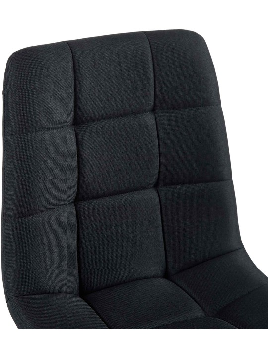 Set 4 scaune de sufragerie tesatura Antibes, negru