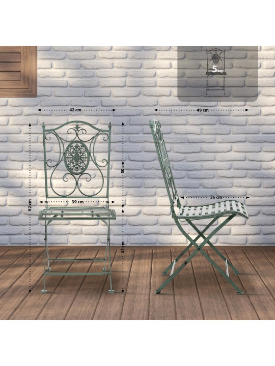 Scaun Sibell, verde antic Scaun Sibell, verde antic