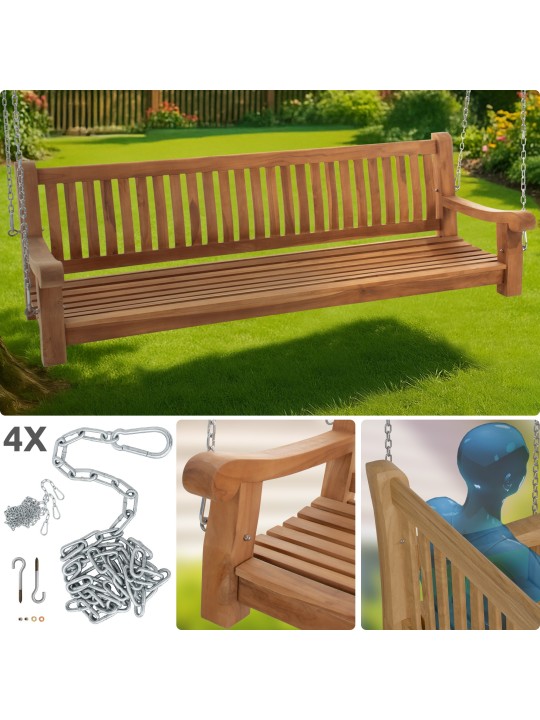 Bancă balansoar Joyce 200 cm, tec