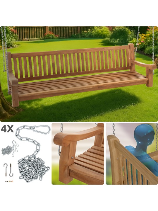 Bancă balansoar Joyce 220 cm, tec Bancă balansoar Joyce 220 cm, tec