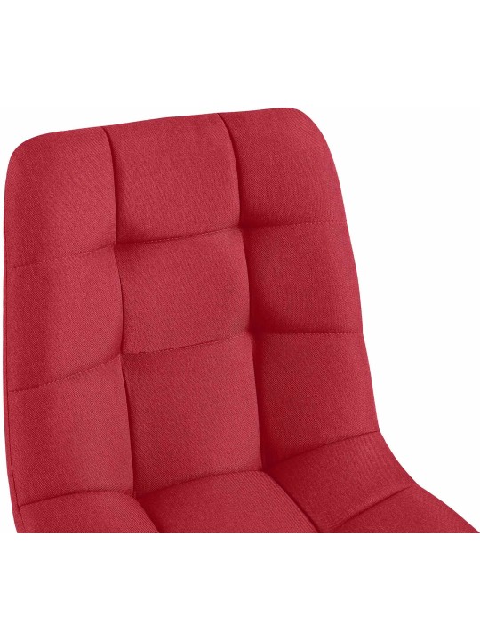 Set 4 scaune de sufragerie tesatura Antibes, roșu