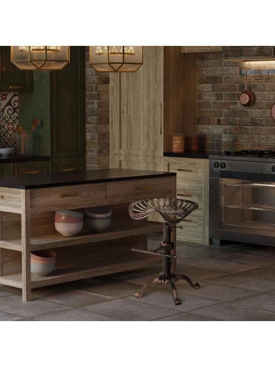 Scaun de bar Butch, bronz