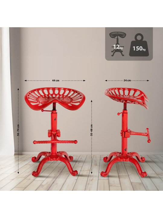 Scaun de bar Butch, roșu Scaun de bar Butch, roșu