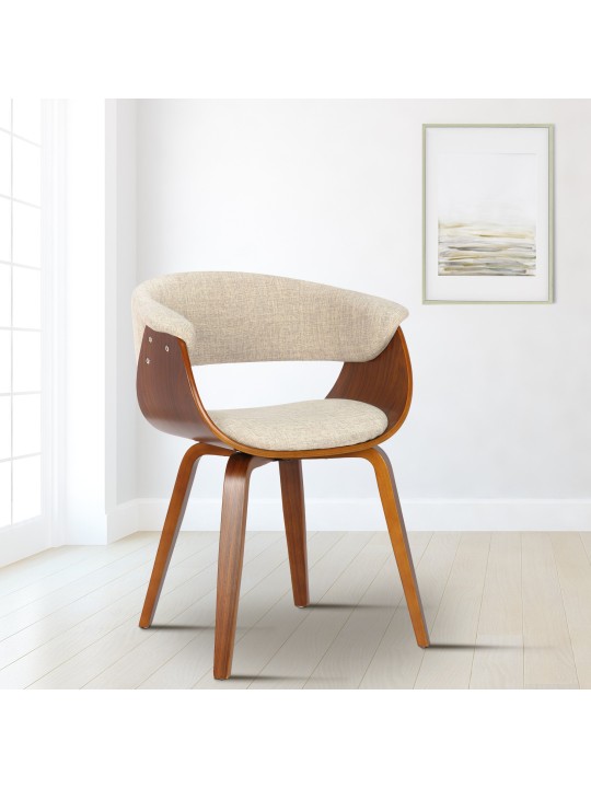 Scaun Bruce tesatura nuc, crem Scaun Bruce tesatura nuc, crem