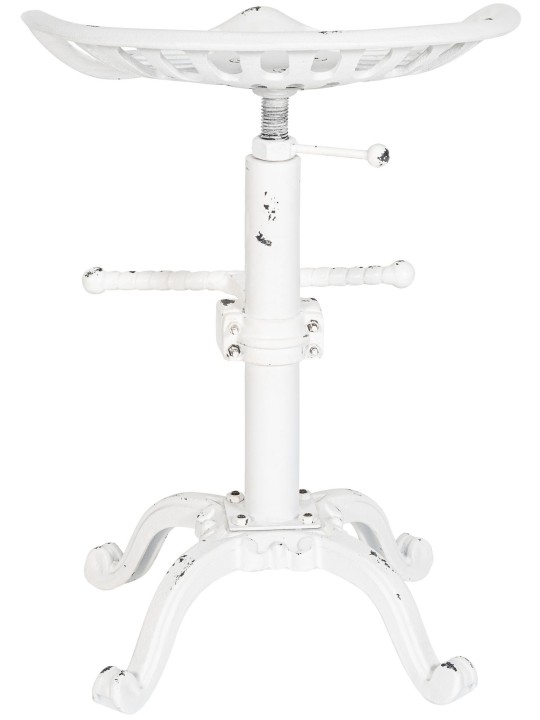 Set 2 scaune de bar Butch, alb antic