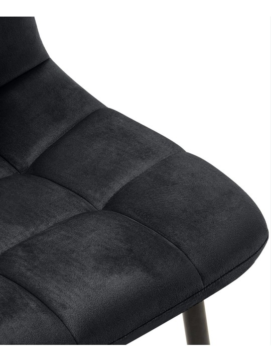 Set 4 scaune de sufragerie Antibes, negru