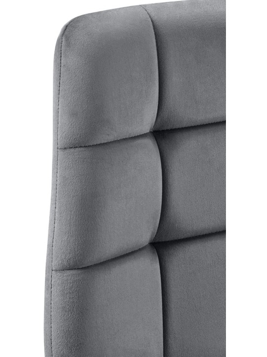 Set 4 scaune de sufragerie Antibes, gri închis