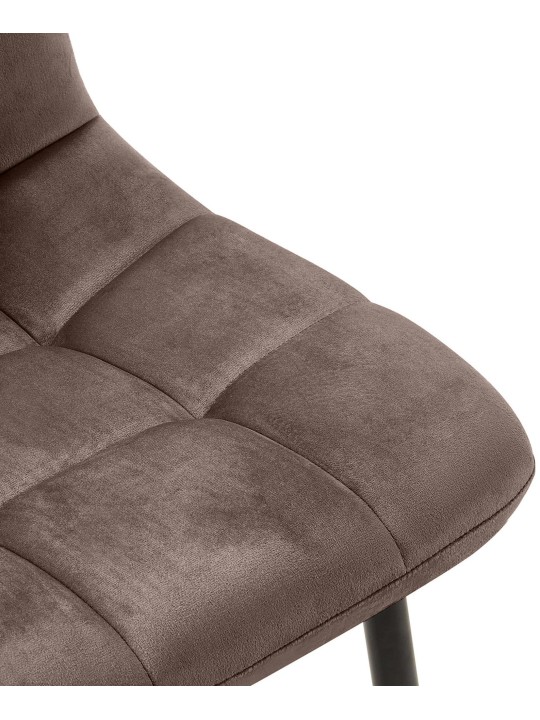 Set 4 scaune de sufragerie Antibes, maro