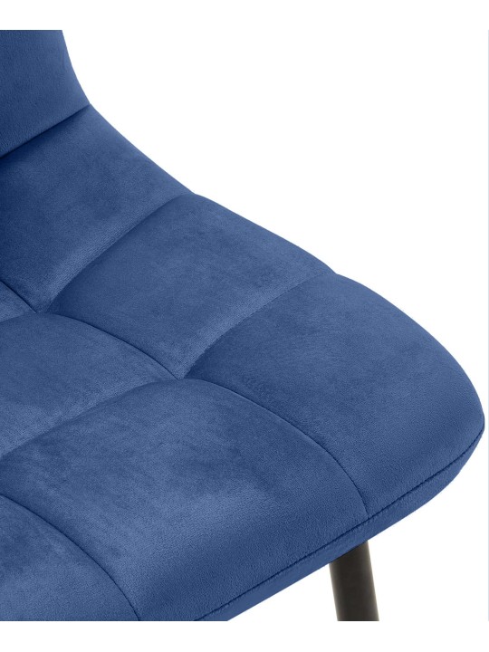 Set 4 scaune de sufragerie Antibes, albastru