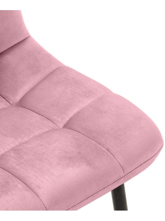 Set 4 scaune de sufragerie Antibes, roz