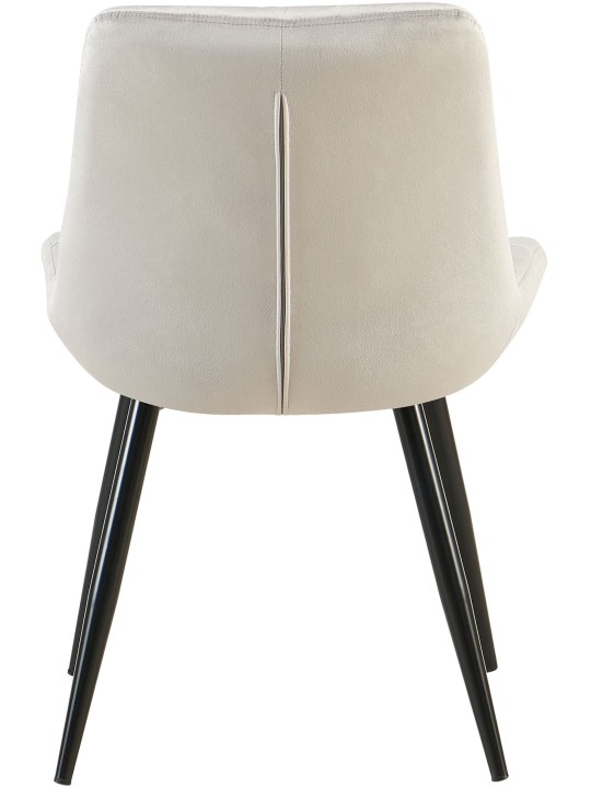 Scaun de sufragerie din catifea Rossford, gri