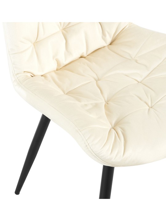 Set de 2 scaune de sufragerie Rossford, crem