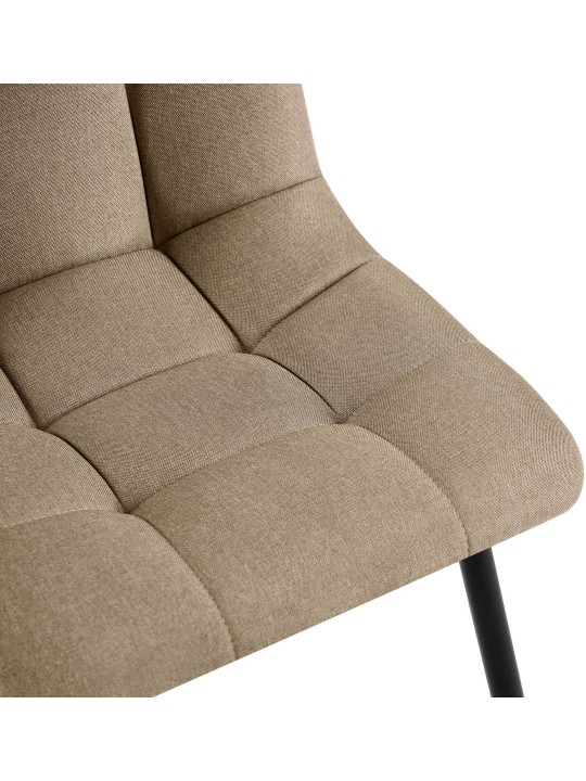 Set 4 Scaune de Sufragerie Tesatura Tilde, taupe