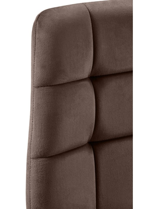 Scaun de sufragerie Tilde catifea, maro Scaun de sufragerie Tilde catifea, maro