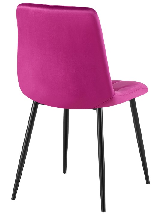 Scaun de sufragerie din catifea Clairton, lila