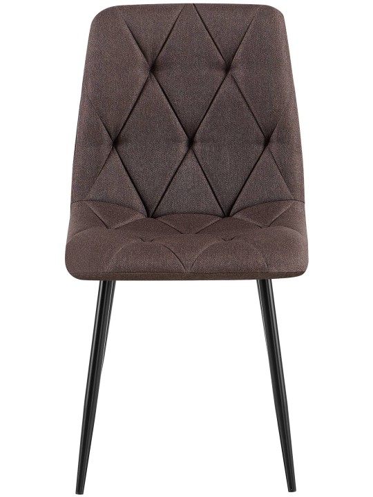 Scaun din țesătură Clairton, maro