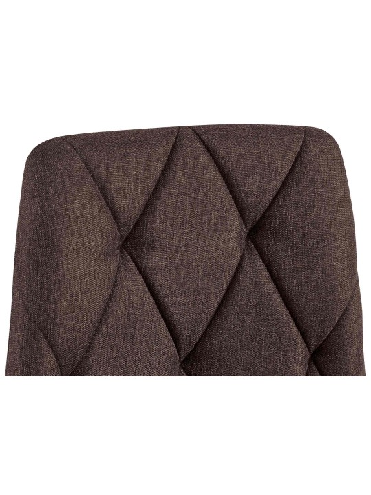 Set 2 scaune de sufragerie din material Clairton, maro