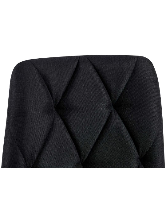 Set 2 scaune de sufragerie din material Clairton, negru