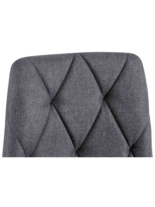 Set 2 scaune de sufragerie din material Clairton, gri închis