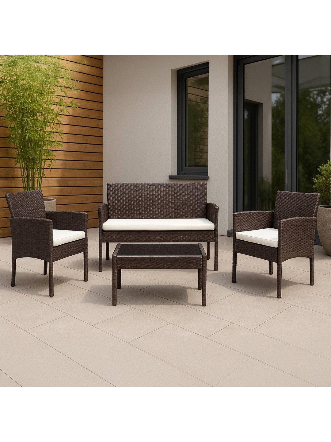 Grup de scaune Ramunda, maro