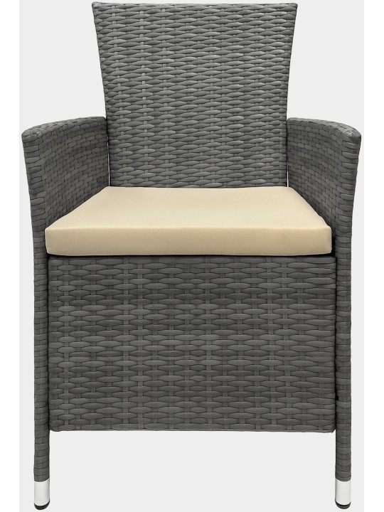 Grup de scaune Fireda, gri melanj