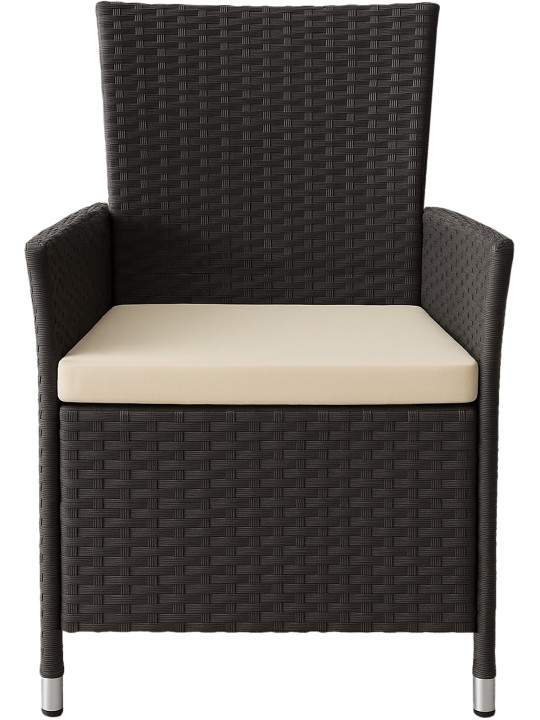 Grup de scaune Fireda, maro închis Grup de scaune Fireda, maro închis